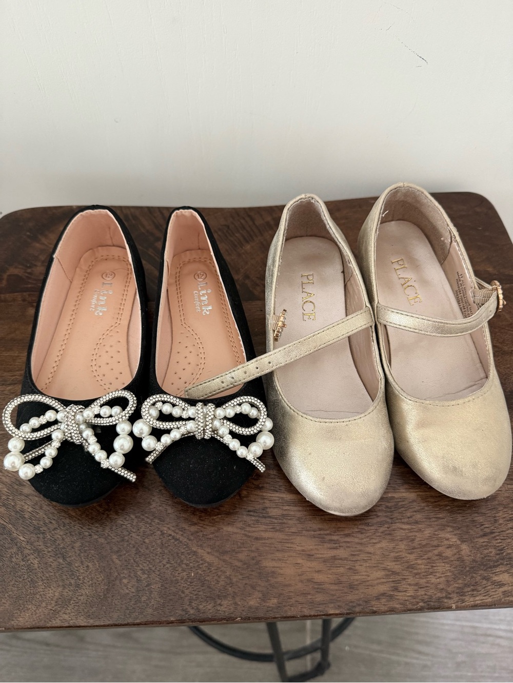 Two Pairs Of Girl Dressy Shoes